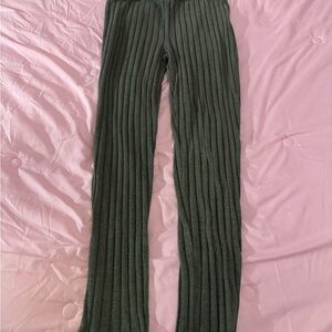 Source Unknown Green Ribbed Trousers